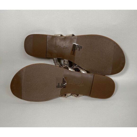 Thalia Sodi Women's Joya Flat Sandals - Light Gold Metallic 8.5M - Picture 6 of 8